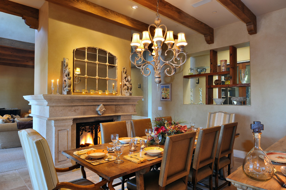 Photo of a traditional dining room in San Diego.