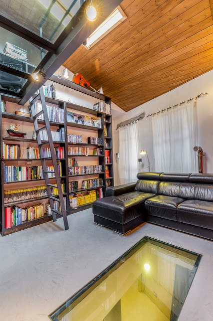 Casa "ALE" tra luce e granito contemporary-vardagsrum