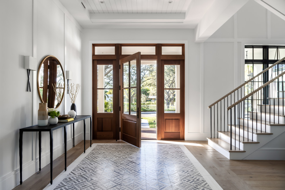 Contemporary Farmhouse - Farmhouse - Entry - Tampa - by Murray Homes ...