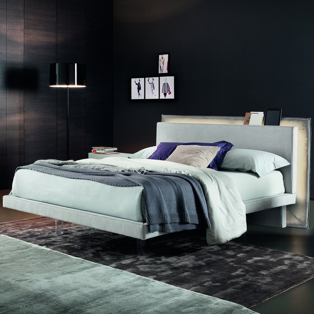 Rossetto USA Libriamo Bed with LED Light contemporary-bedroom