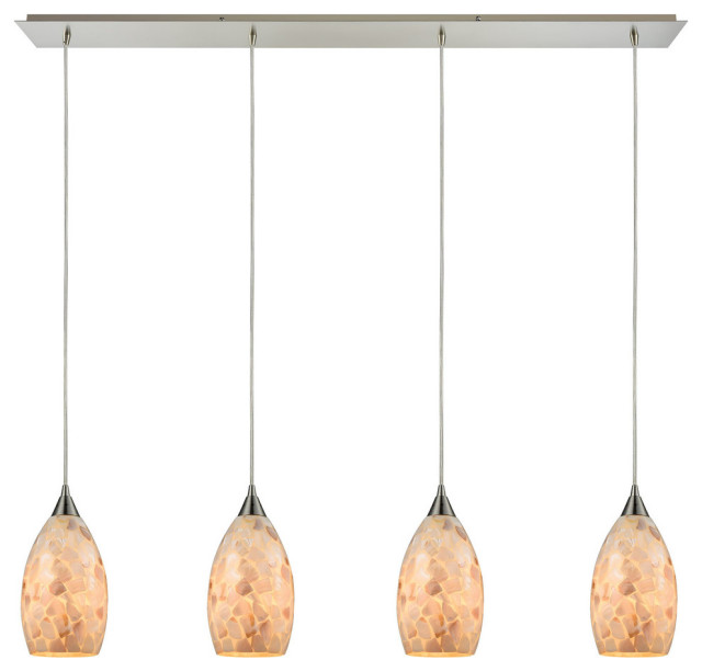 luna warehouse capiz rectangle chandelier