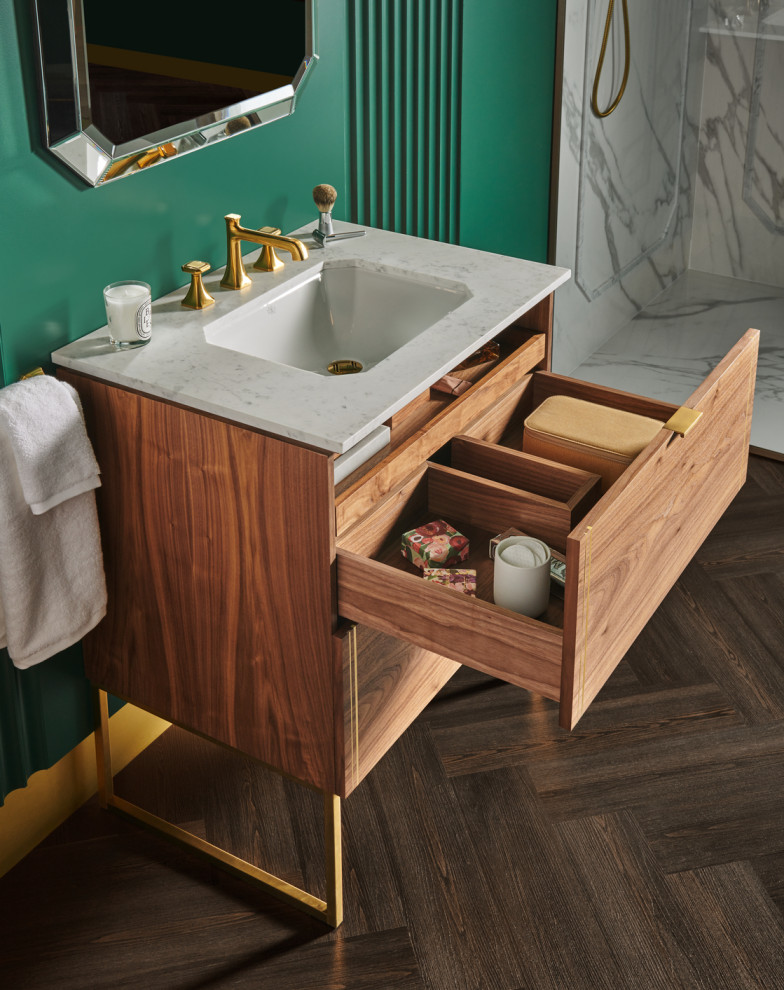 DXV Belshire™ 8" Widespread Bathroom Faucet Contemporary Bathroom