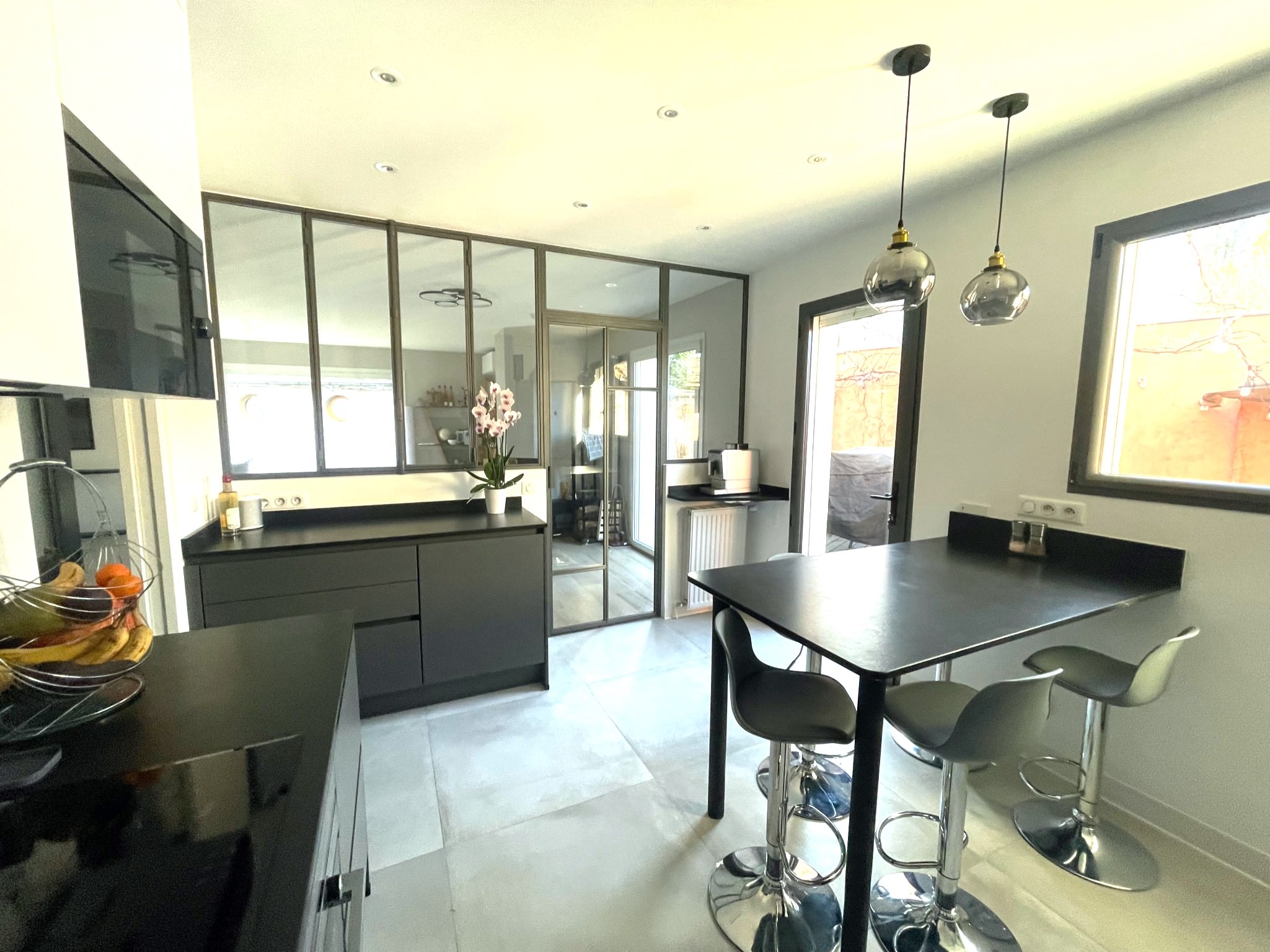 Rénovation totale séjour cuisine