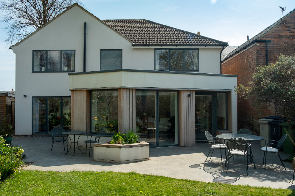 Contemporary Rendered Extensions Grove House - Timber and render extension - Other - by HEM Architects ...
