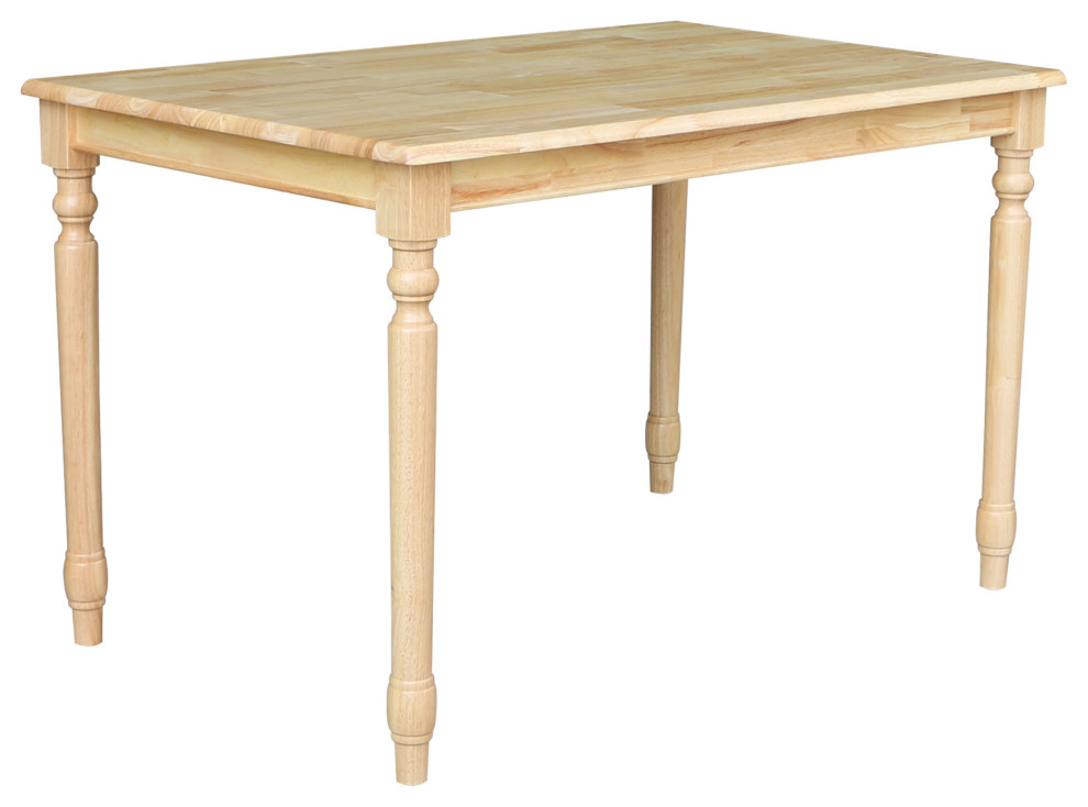 30" X 48"  Solid Wood Top Table