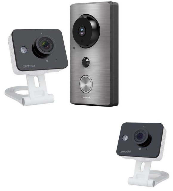 Zmodo Zmodo Wifi Smart Doorbell & Mini Cams Doorbells And Chimes Houzz