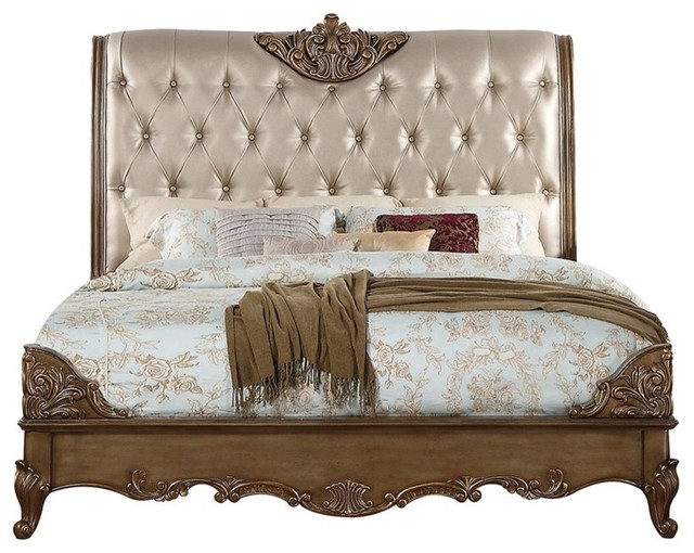 california king tufted bed