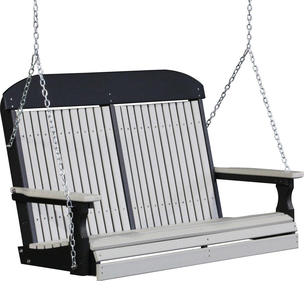 4' High Back Poly Porch Swing Contemporary Porch Swings by Furniture Barn USA Houzz