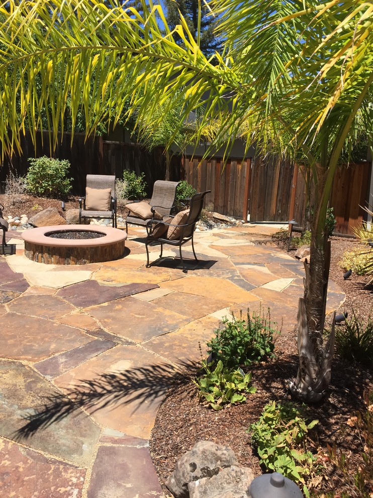 Unused Side Yard turns into Favorite Hot Spot at Sunset in Walnut Creek