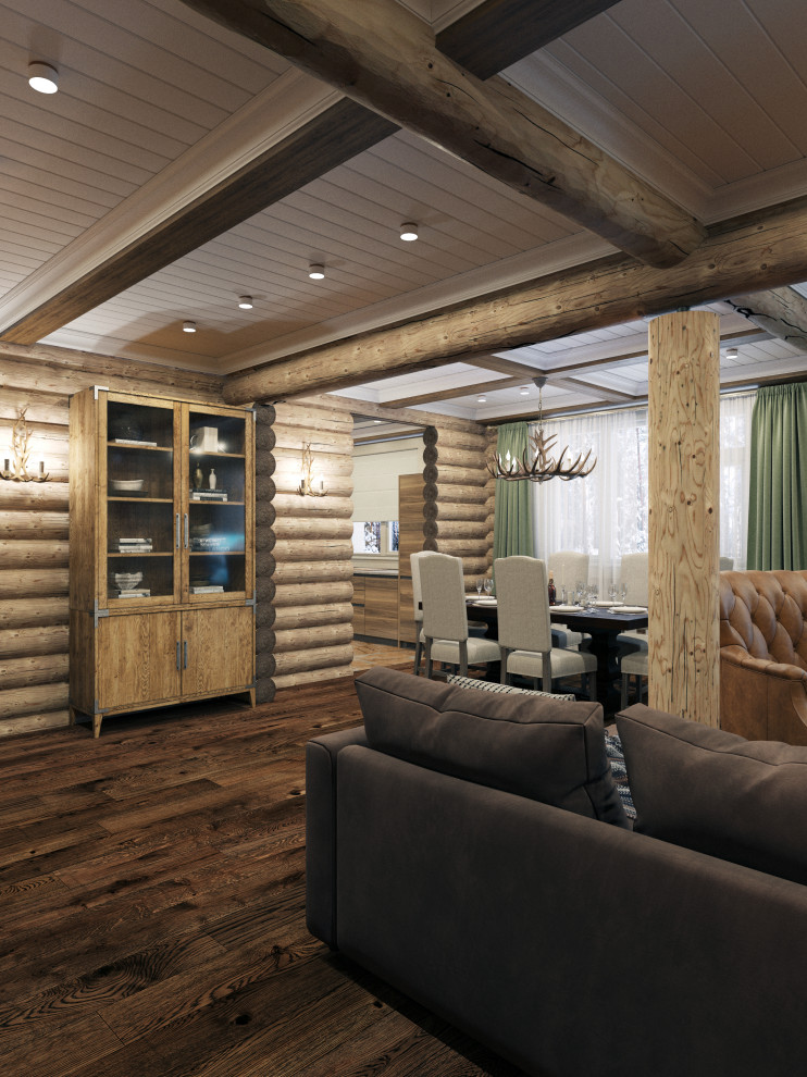 Дизайн-проект срубового дома на берегу реки Вуокса, Ленинградская область.