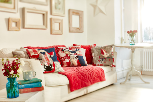 Patchwork Reds Collection eklektisk-vardagsrum
