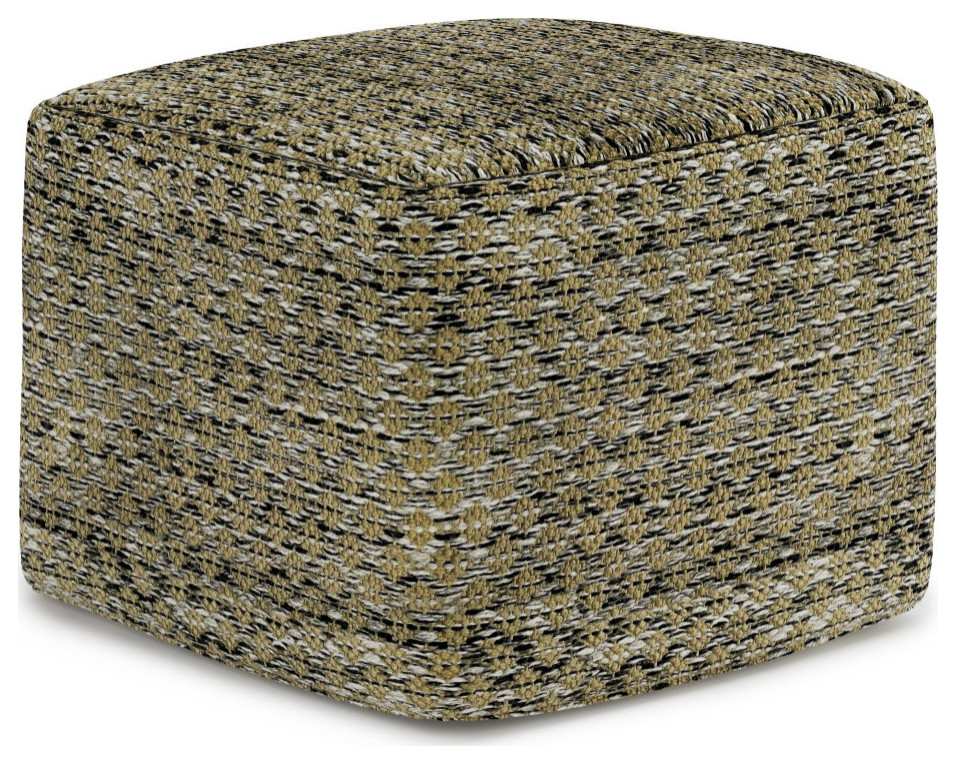 Janelle Square Woven Outdoor/ Indoor Pouf