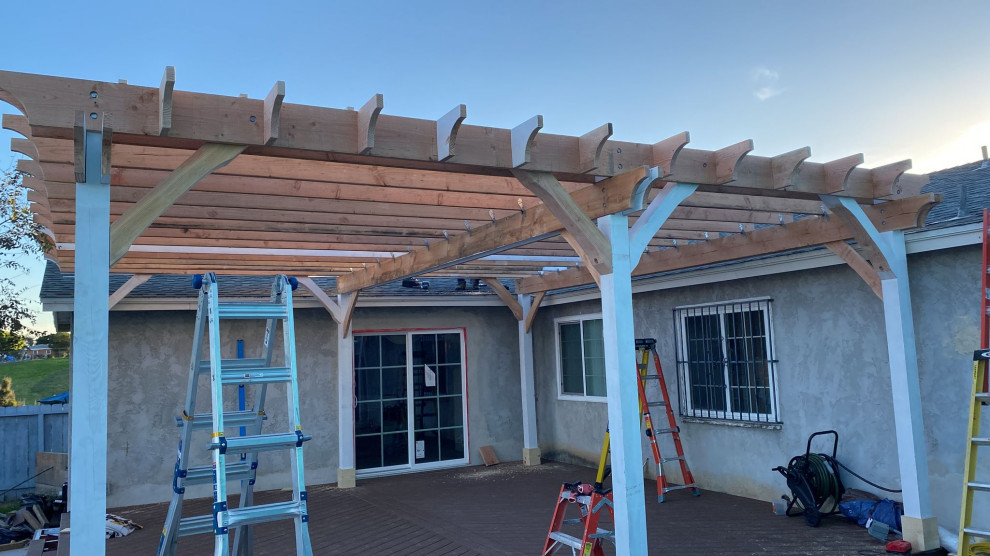 Custom Pergola & Deck Installation / Bathroom Renovation