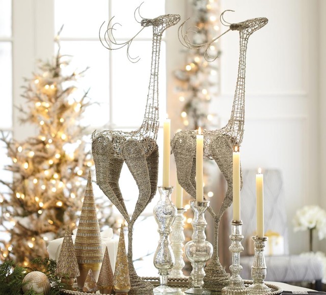 Elegant Silver Reindeer