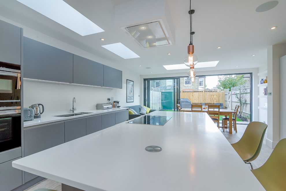 Contemporary kitchen in Surrey.