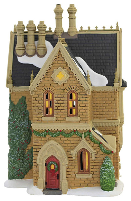 Department 56 Dickens Village Covent Garden Manor Lit Building, 7.52 Inch, Multicolor
