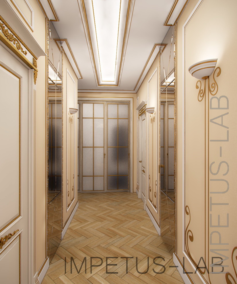 Проект квартиры в классическом стиле в центре Москвы