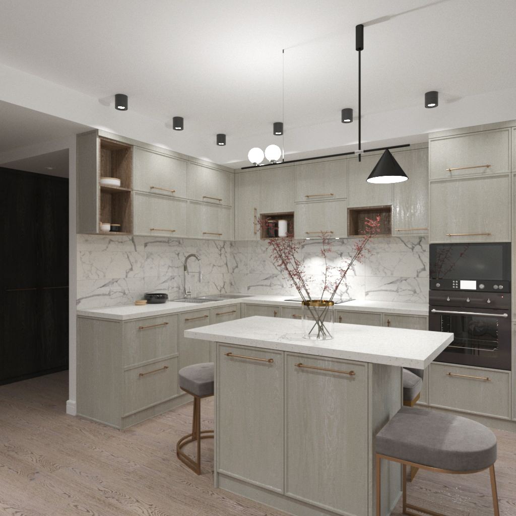 Кухня-гостиная в Питере