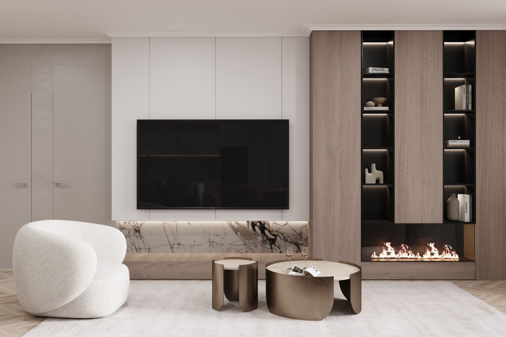 Проект интерьера кухни-гостиной