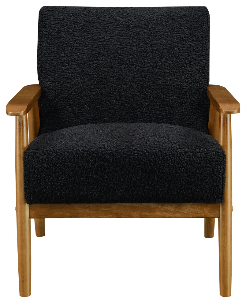 MidCentury Wood Frame Chair Midcentury Armchairs And Accent Chairs