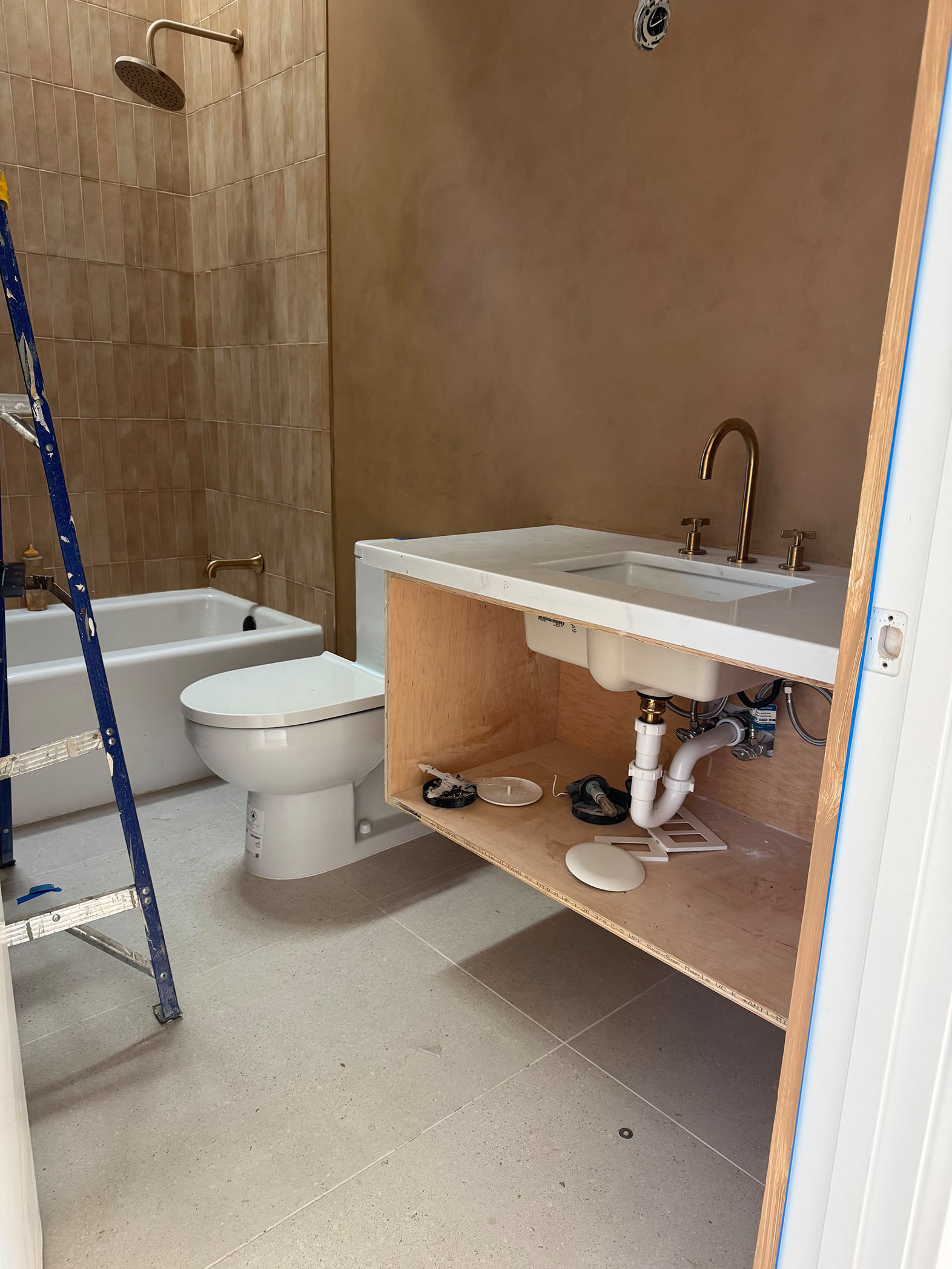 Topanga - Guest bath 2 beforehand