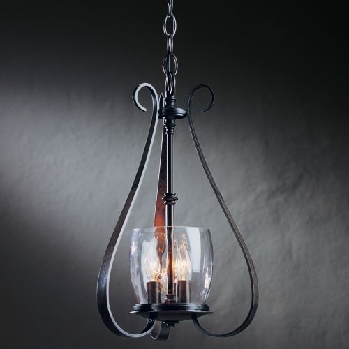 Sweeping Taper Three Arms And Candle Cluster Chandelier by Hubbardton Forge