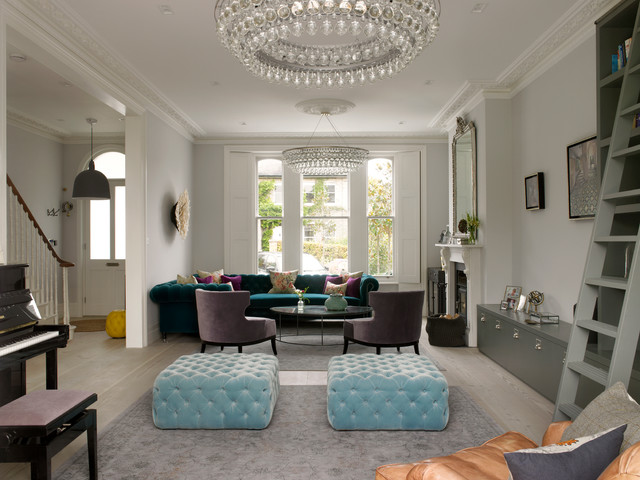 WIMBLEDON FAMILY HOUSE sekelskiftes-vardagsrum
