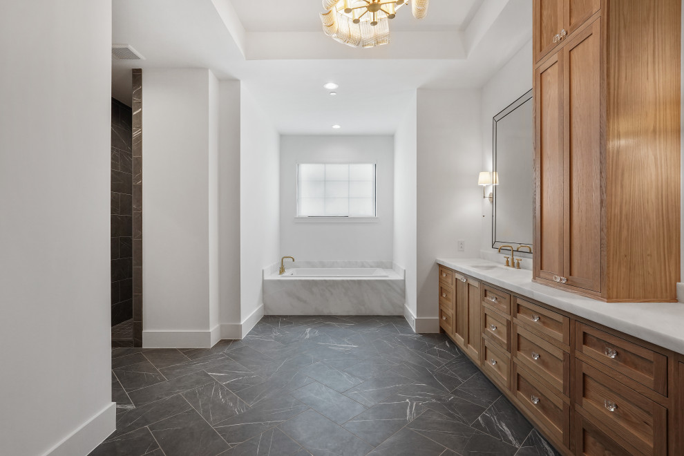 Bathroom - transitional bathroom idea in Houston
