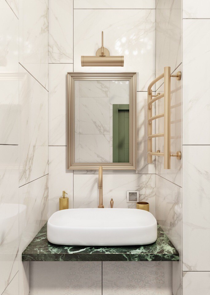 Дизайн квартиры 38м2 евродвушка в стиле ЭКО