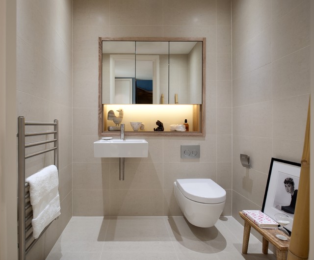Penthouse refurbishment in London&rsquo;s Financial District. modern-badezimmer