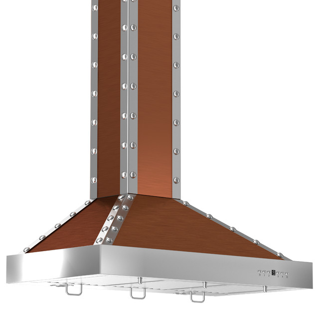 ZLINE KB2CSSXS30 Designer Copper Wall Range Hood, Crown Molding