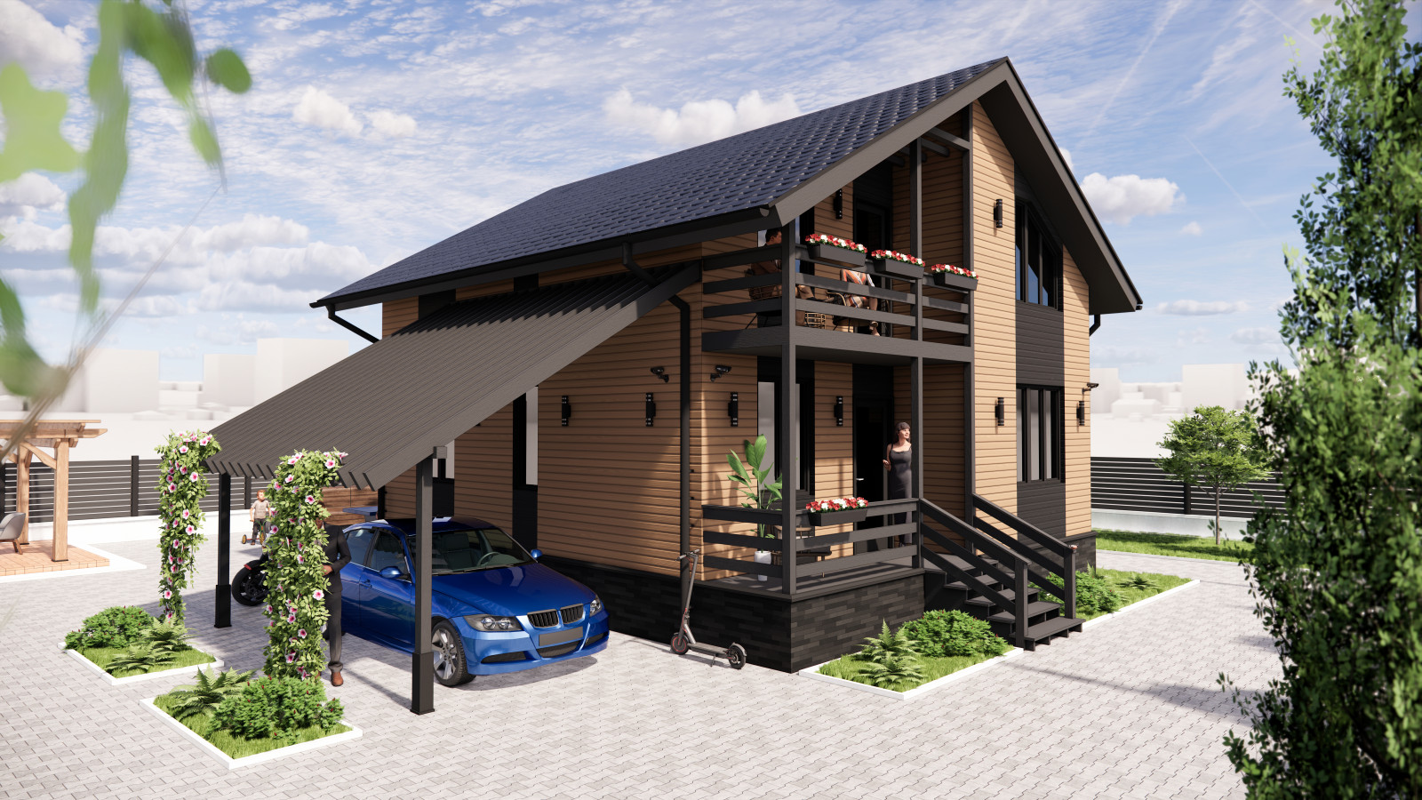 Дом из профильного бруса