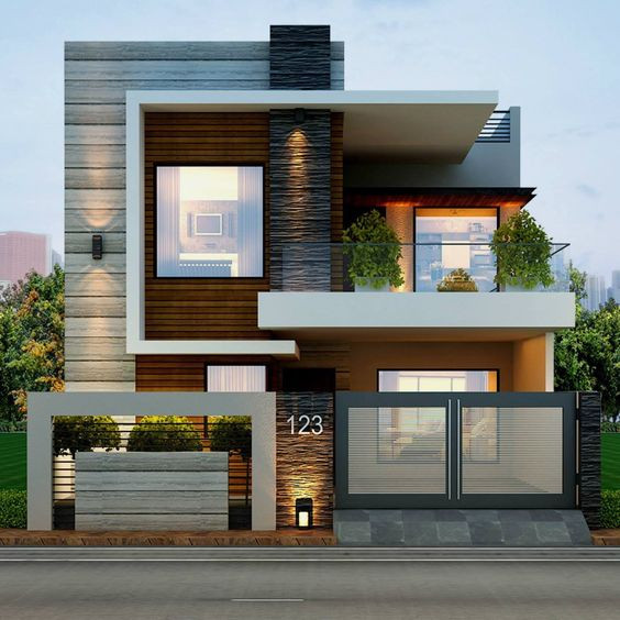 Inspiration for a modern exterior in Chennai.