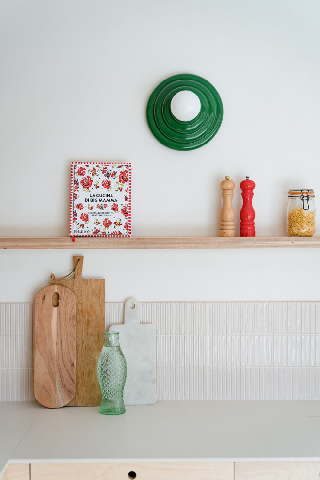 Idée de décoration pour une cuisine nordique.
