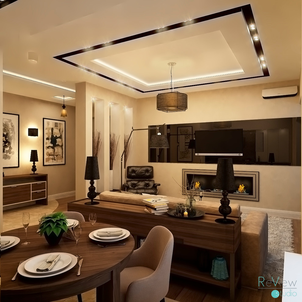 Гостиная - студия квартиры в г. Пятигорске