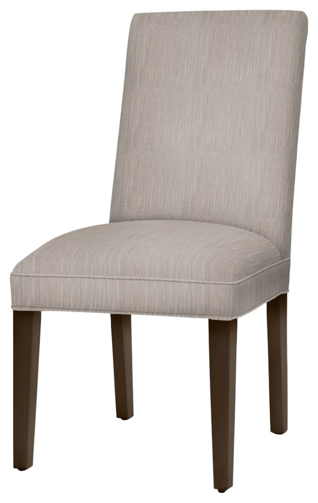 Preston Parsons Dining Chair With Dark Walnut Tapered Legs ...