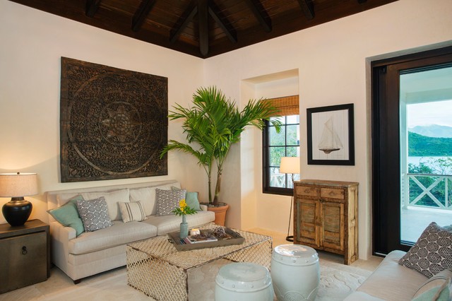St. Kitts Luxury Villa exotico-salon