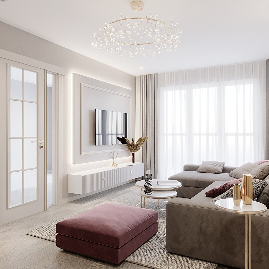 Дизайн-проект квартиры, площадью 65,9 м2 в г.Новосибирск