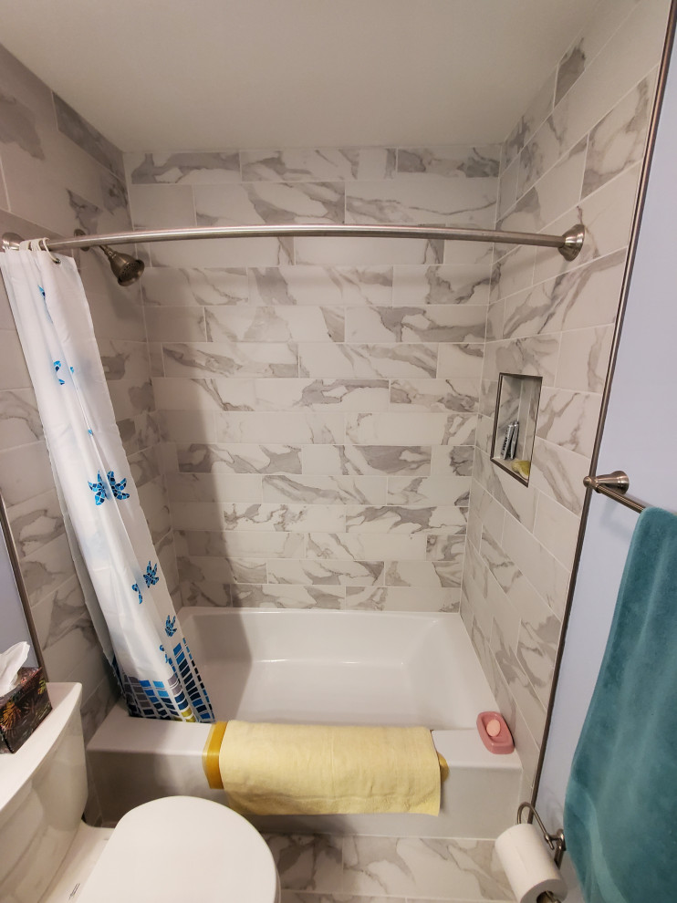New tub and shower