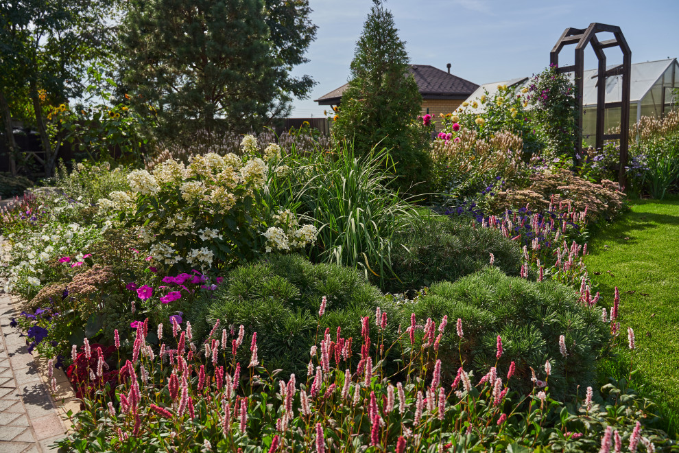 Сад в розовой дымке