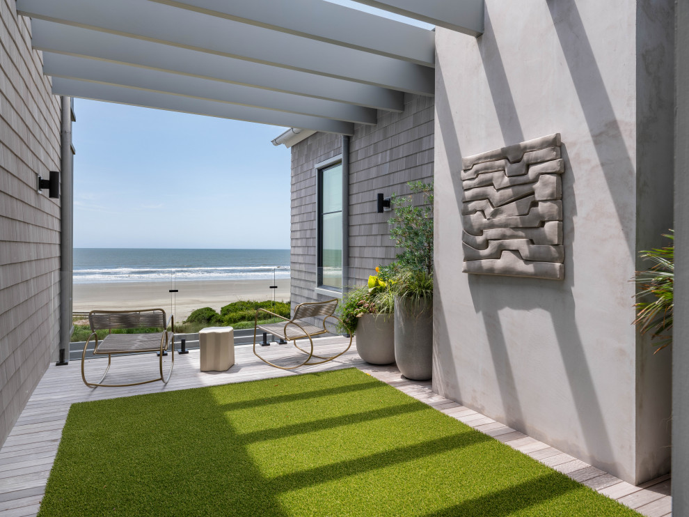 Inspiration for a coastal deck remodel in Charleston