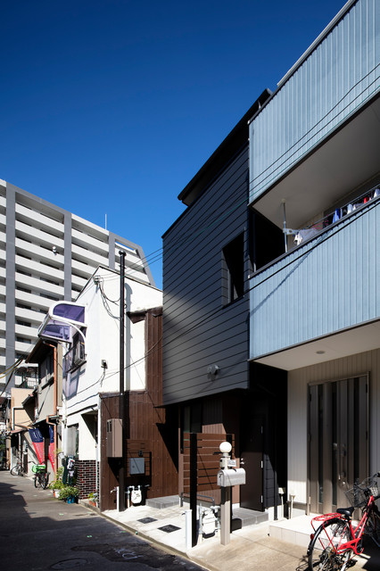 福島区の長屋 moderne-facade