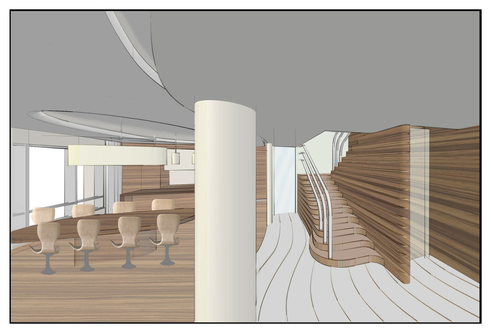 Эскиз квартиры в стиле яхты