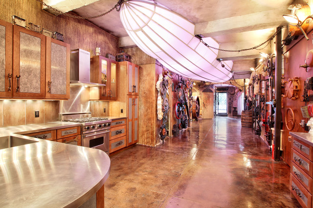 Manhattan Steam Punk Loft eclectic-kitchen