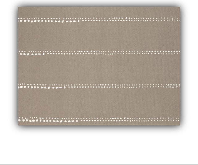 Drizzle Taupe Indoor/Outdoor Placemats, Finished Edge, Set of 2