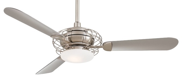 Minka Aire F601-BS/BN Acero Brushed Steel 52" Ceiling Fan with Wall Control