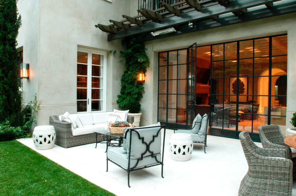 Inspiration for a large mediterranean patio in Los Angeles.