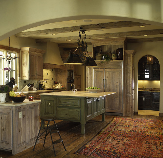 Old World Charm Rustic Kitchen Oklahoma City By Monticello
