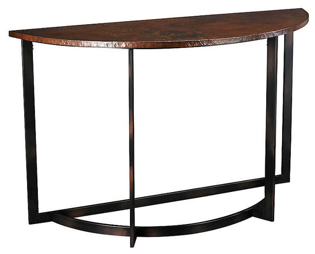 Nueva Sofa Table By Hammary Aged Copper Nueva Sofa Table By Hammary Aged Copper