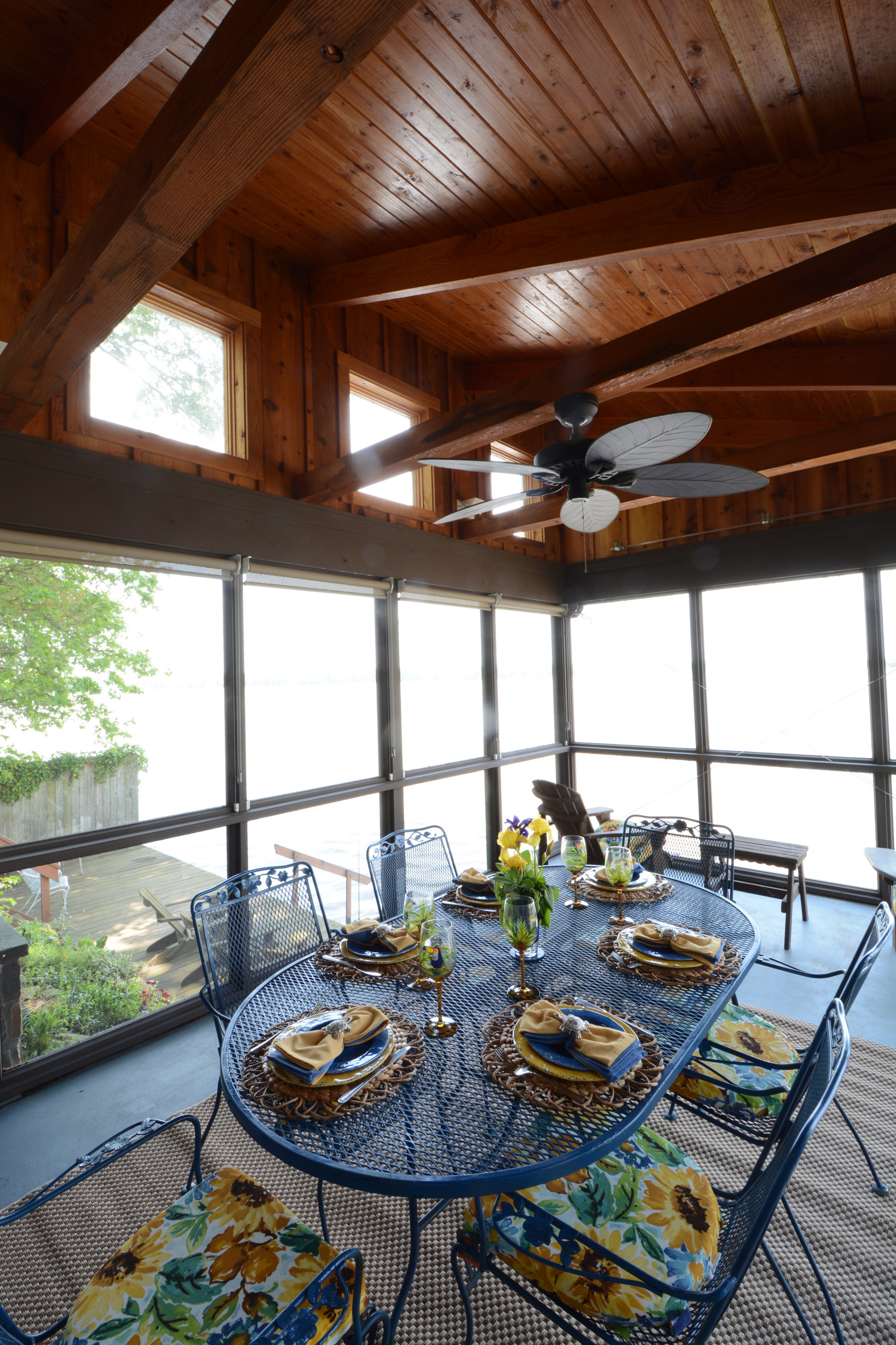 Inside the porch